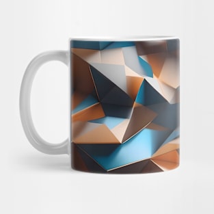 Dynamic Geometry Art: Futuristic 3D Abstract Mug